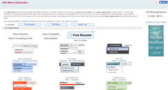 Desktop Screenshot of mycssmenu.com